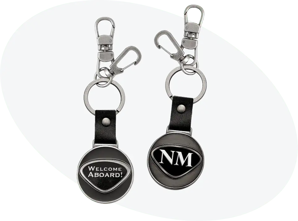 Metal Coin Key Chain
